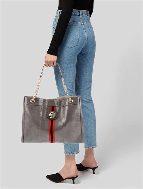 gucci rajah tote grey|gucci rajah mini bag.